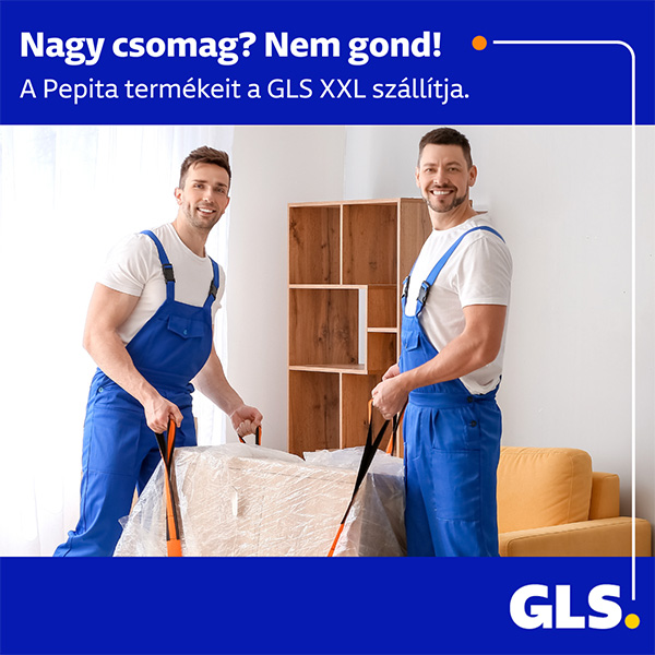 A Pepita termékeit a GLS XXL szállítja